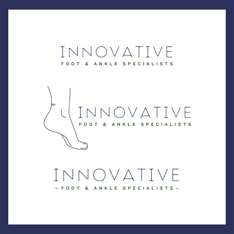 Innovative Foot & Ankle Logo 'Before' examples