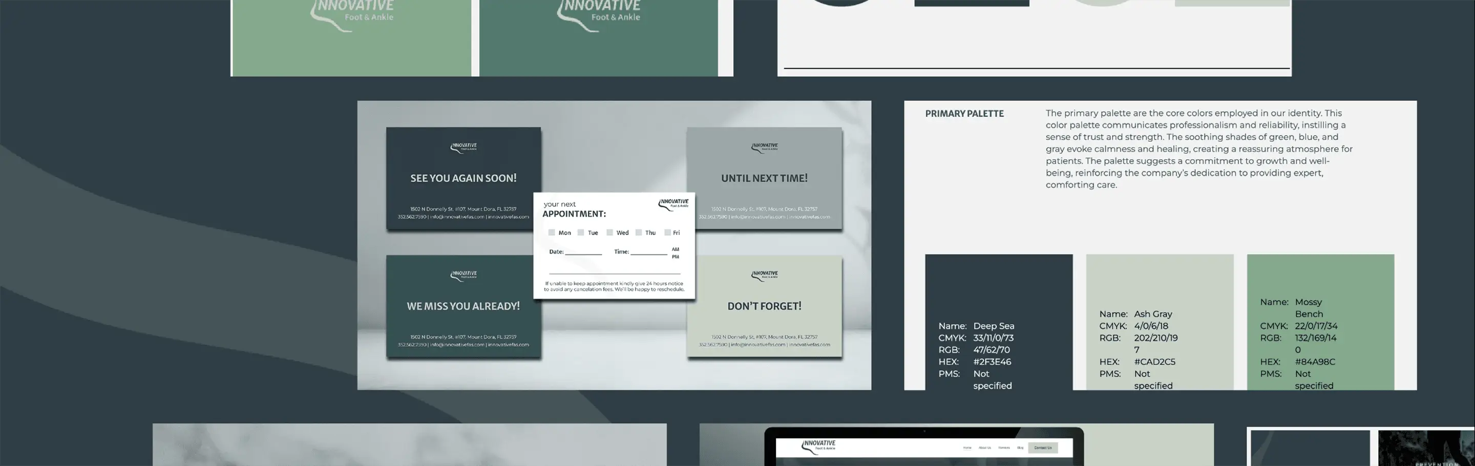 Innovative Foot & Ankle Brand Board Mockup